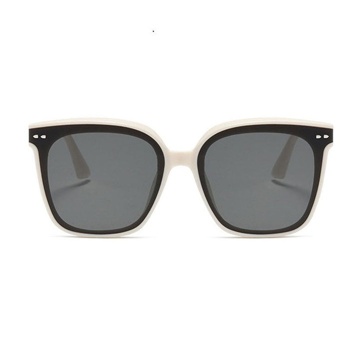 Dame oversized solbrille med moderne, kontrasterende design Luvikno