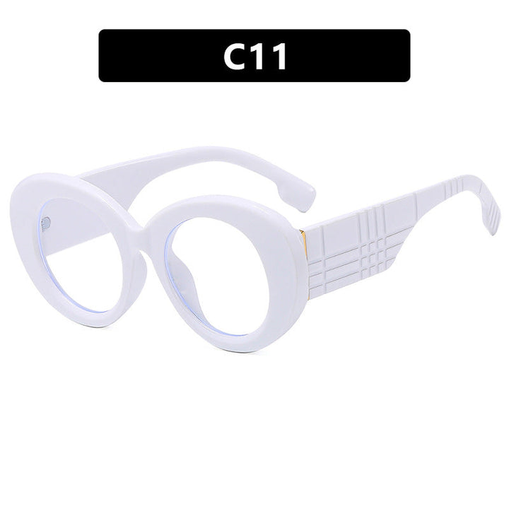 Dame ekstravagant solbrille med kreativ ramdesign og beskyttende UV-filter Luvikno