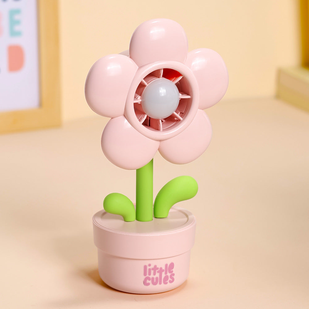 Blomstertema Mini Skrivebords Kjølevifte Luvikno