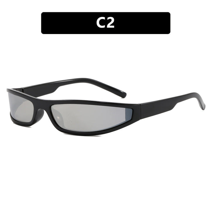 Dame sports solbriller med flatt, aerodynamisk design og UV-beskyttelse Luvikno