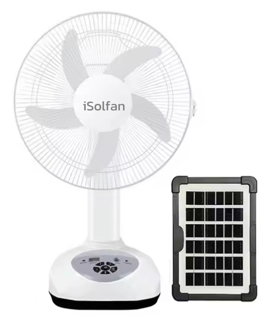 Unisex Solcel-drevet Stående Vifte Skanto