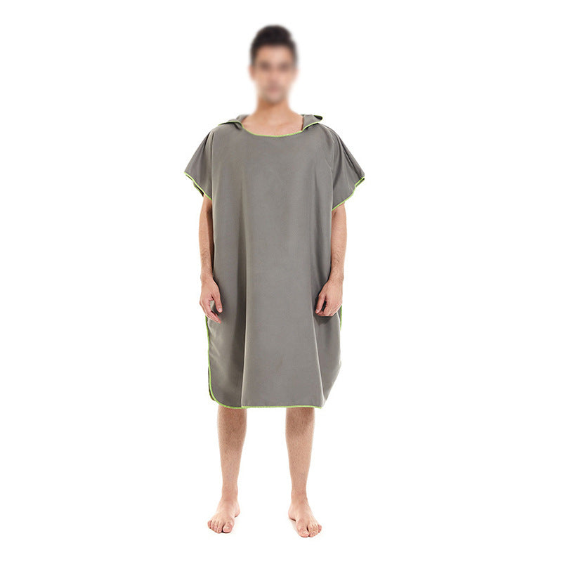 Dame hetteponcho av myk mikrofiberstoff Luvikno