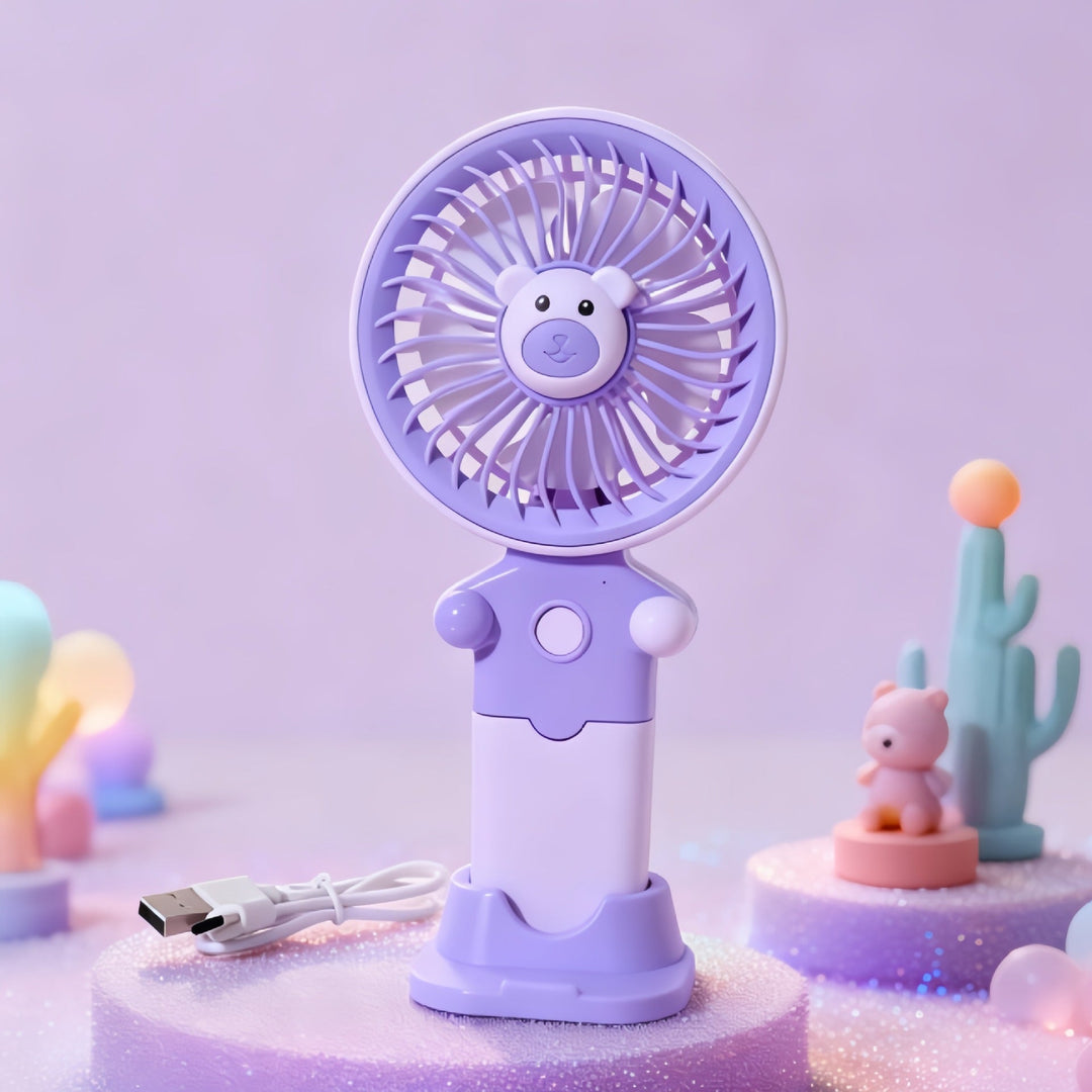 Dame Portable USB Vifte med Fleksibel Holder Luvikno