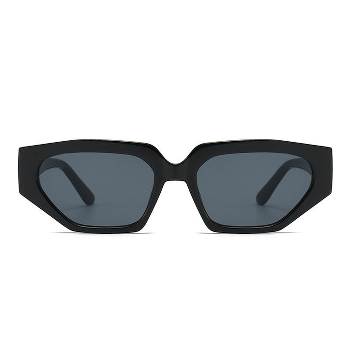 Dame Modisk solbrille i innovativ polygonal design Luvikno