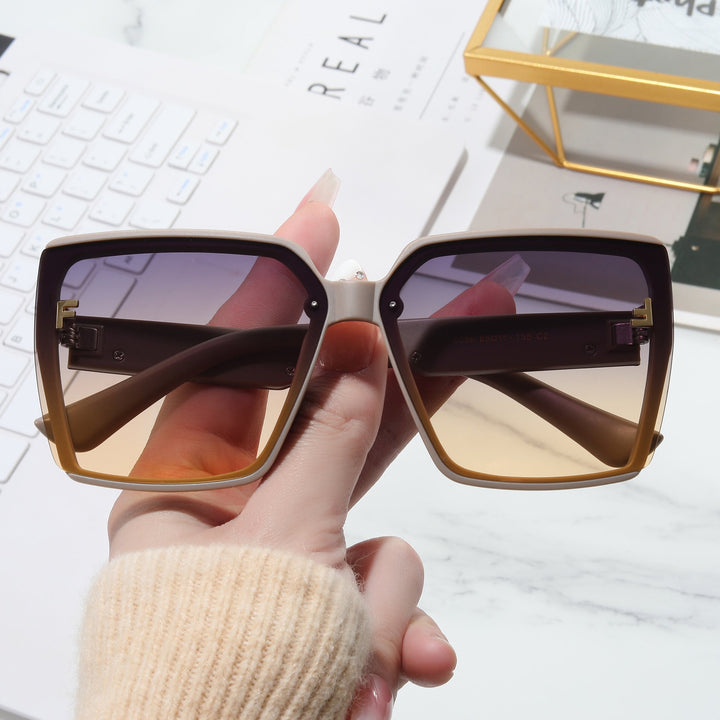 Dame moderne oversized solbriller Luvikno