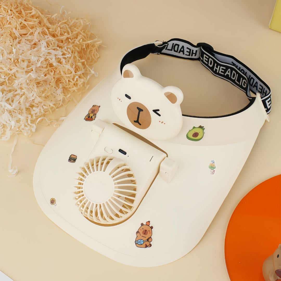 Dame Bærbar Desktop-vifte i kreativ Pandadesign Luvikno
