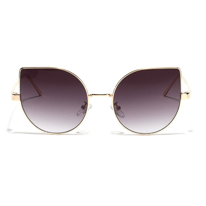 Dame Cat-Eye solbriller med polariserte linser og elegant metalramme Luvikno