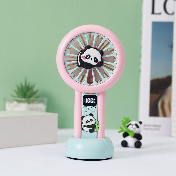 Dame Bærbar Håndvifte i Panda-design Luvikno