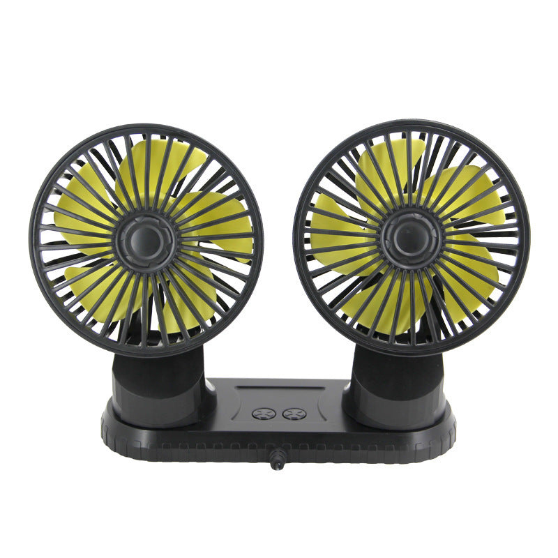 Dual-Head Justerbar Skrivebords Vifte Luvikno