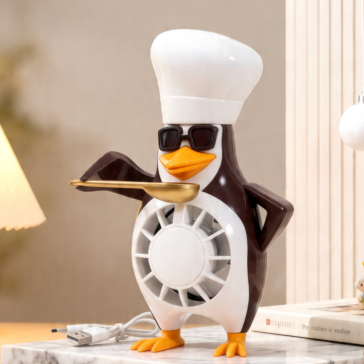 Kreativ Usb Bordvifte I Det Morsomme Pingvin-designet Luvikno