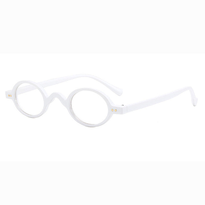 Dame rund solbrille i retrostil Luvikno