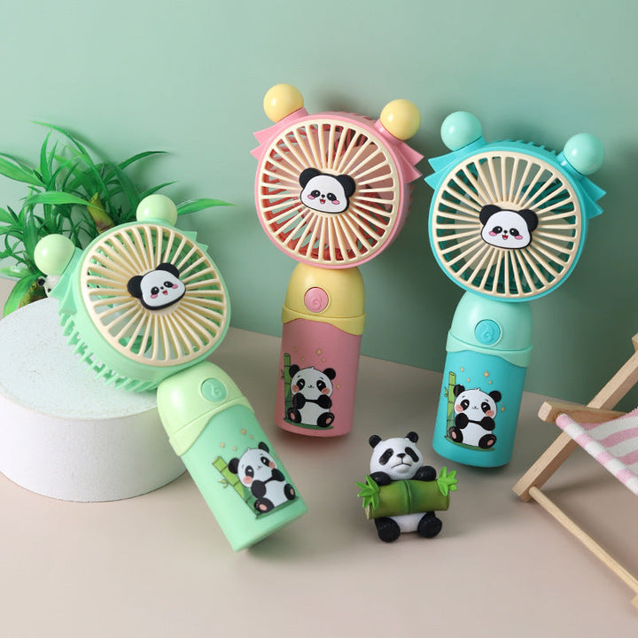 Bærbar panda-tema mini vifte Luvikno