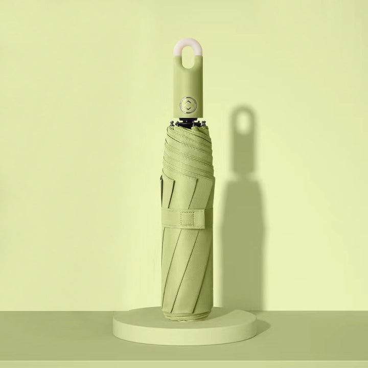 Dame elegant foldes regnparaply med ergonomisk håndtak og UV-beskyttelse Luvikno