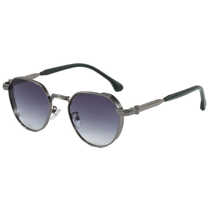 Dame geometrisk solbrille i moderne design Luvikno