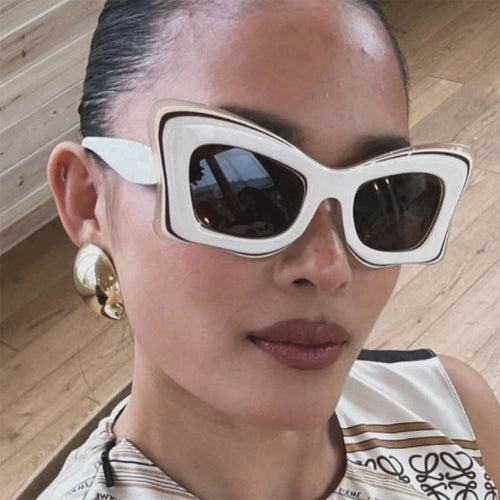 Dame oversized solbrille i ekstravagant design Luvikno