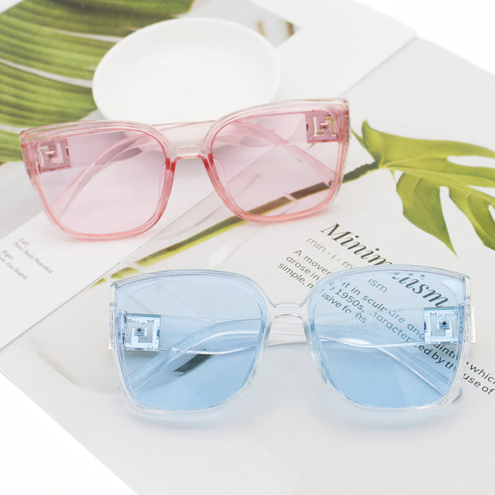 Damer Motemessig Oversized-Quadrat-solbrille Luvikno