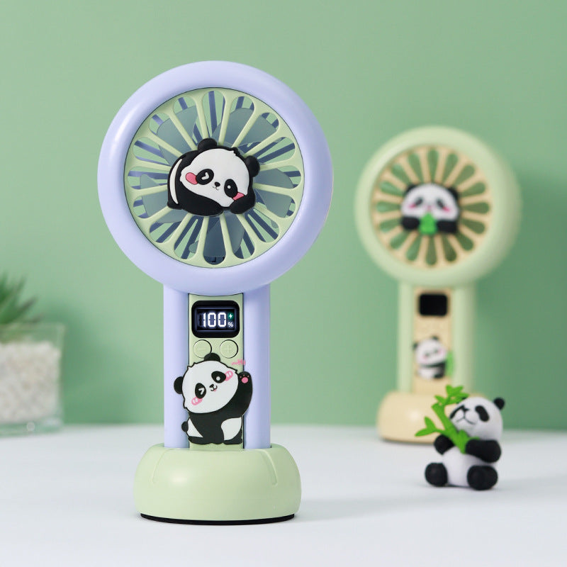 Dame Bærbar Håndvifte i Panda-design Luvikno