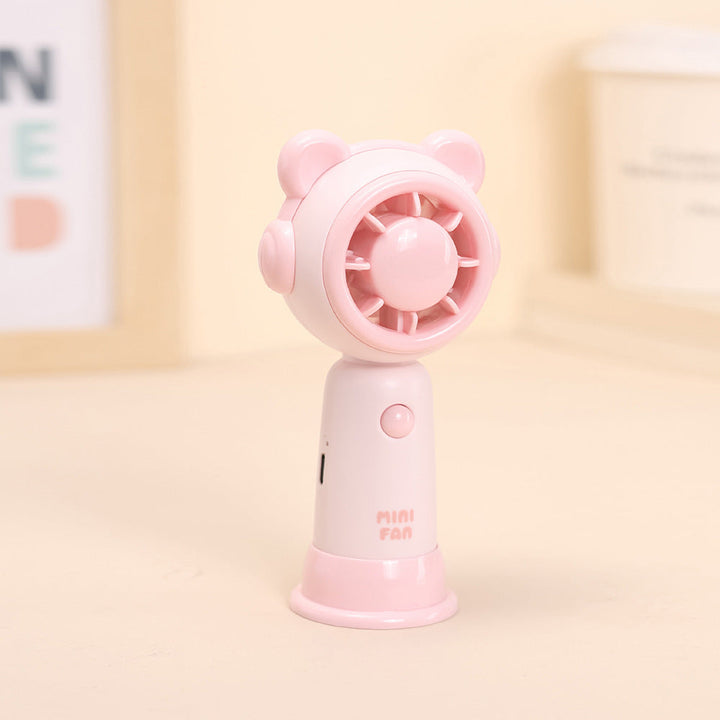 Mini Bear-tema Oppladbar Håndholdt Vifte Luvikno