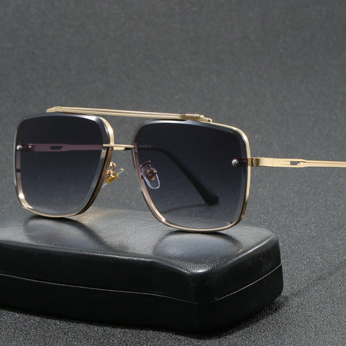 Damer elegant kvadratisk designer solbrille Luvikno