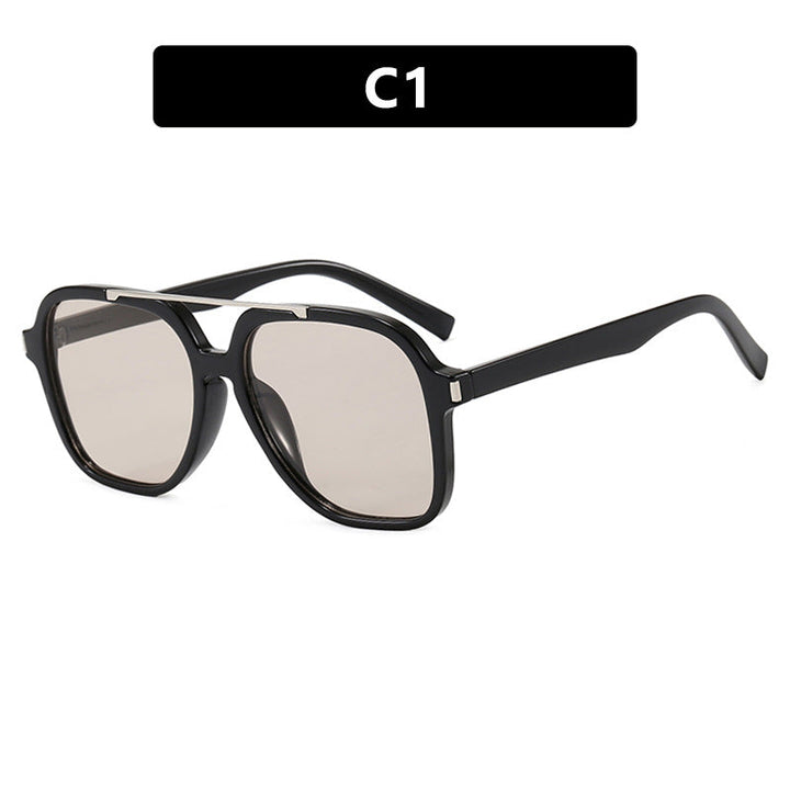 Dame kvadratisk solbrille med beskyttende UV-filter og elegant ramme Luvikno