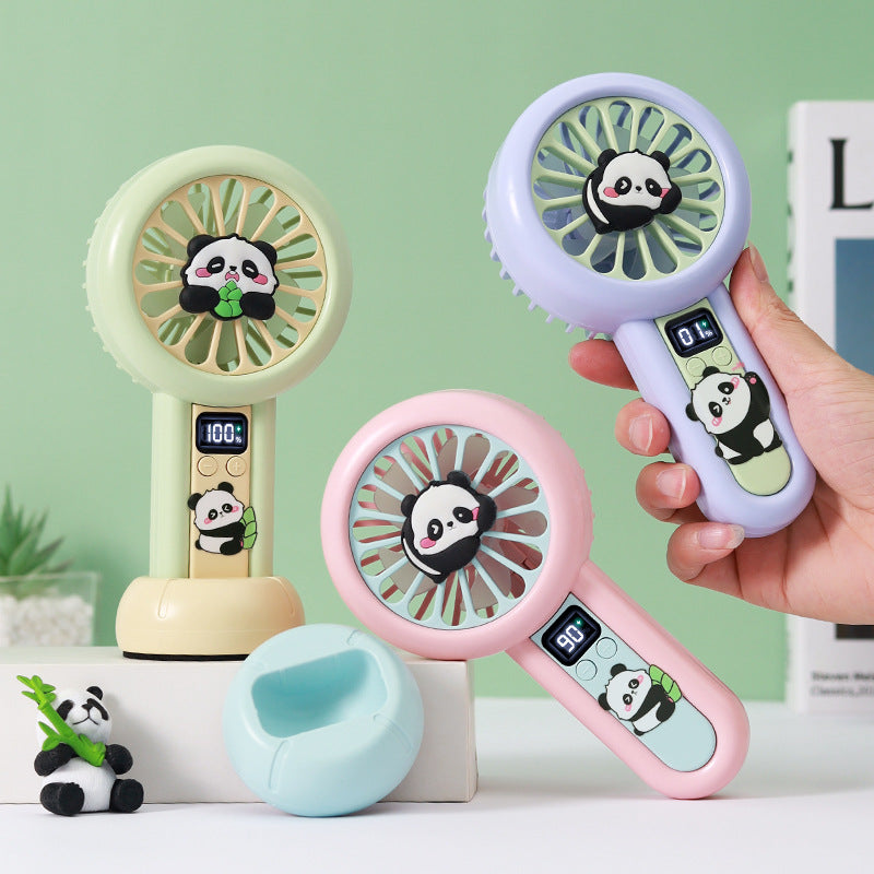 Dame Bærbar Håndvifte i Panda-design Luvikno