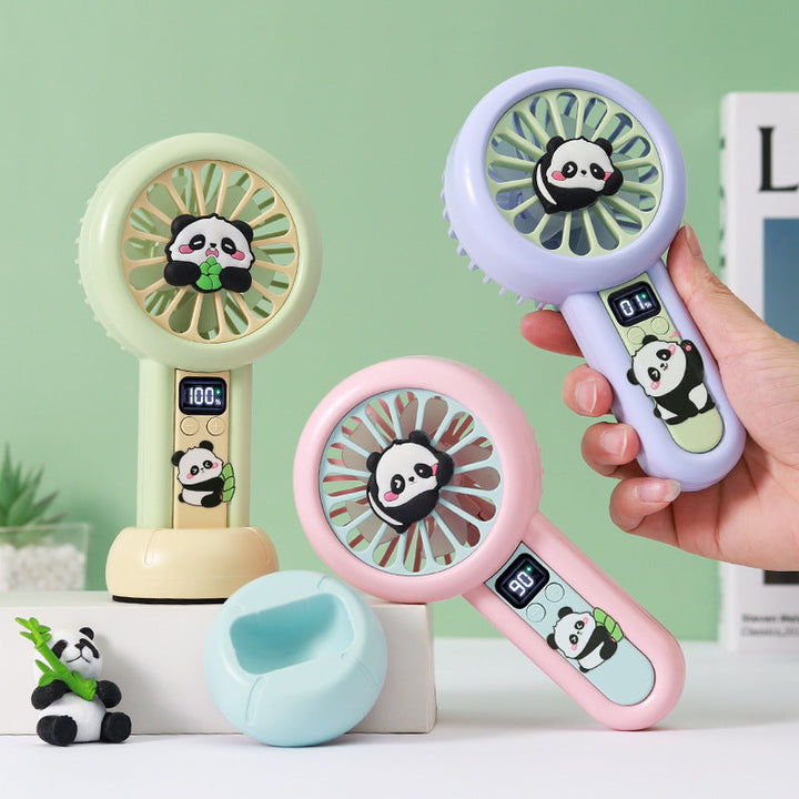 Dame Bærbar Håndvifte i Panda-design Luvikno