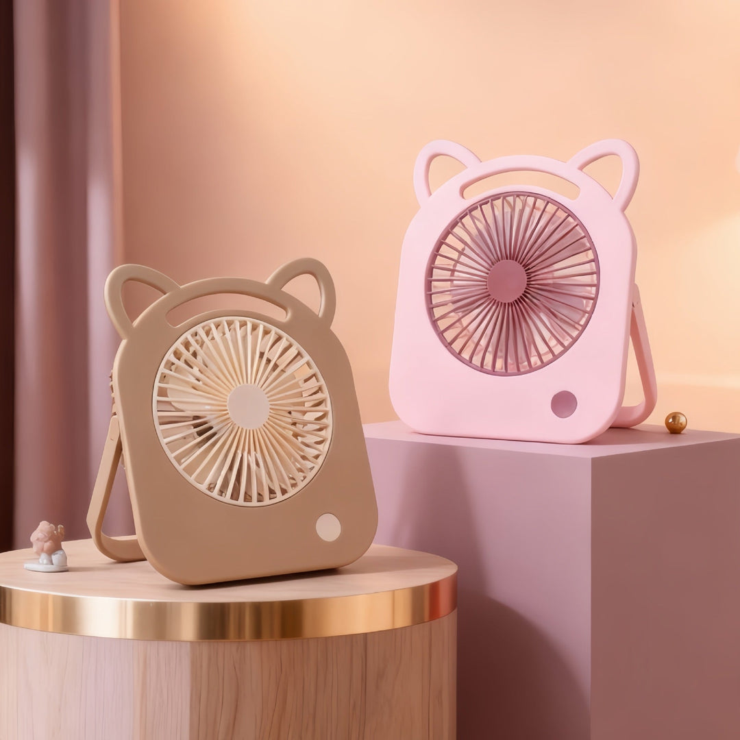 Dame bærbar mini-håndvifte med dyre-design Luvikno