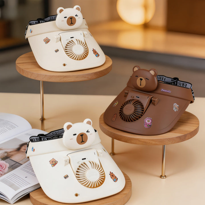 Kvinners bærbare håndvifte med panda-design Luvikno