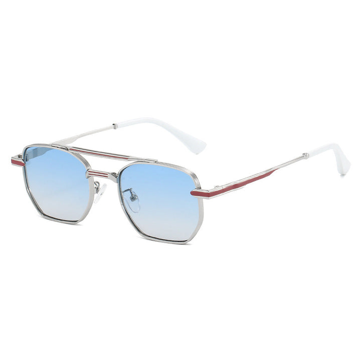 Dame moderne geometrisk solbrille Luvikno
