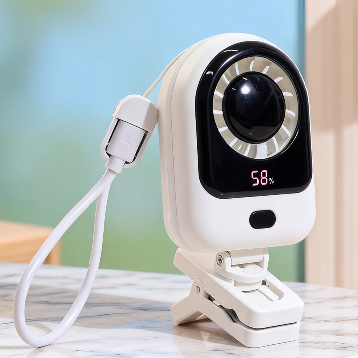 Bærbar Mini Vifte med Usb-tilkobling og Justerbar Hastighet Luvikno