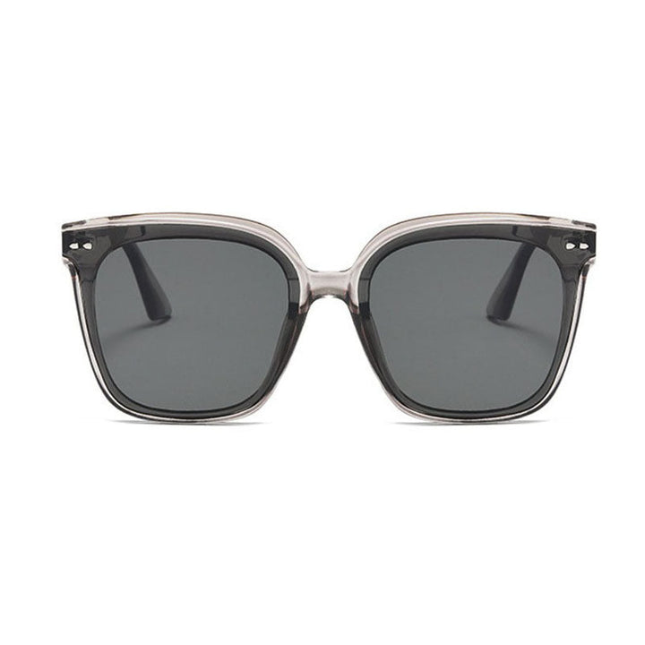 Dame oversized solbrille med moderne, kontrasterende design Luvikno