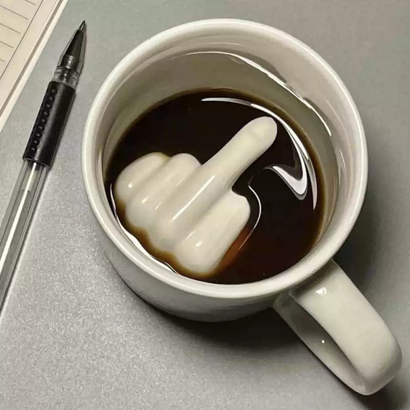 Middle Finger Keramisk Kopp | Luvikno