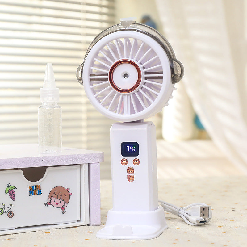 Kvinner Bærbar Vanndusj Vifte med Digital Kontroll Luvikno