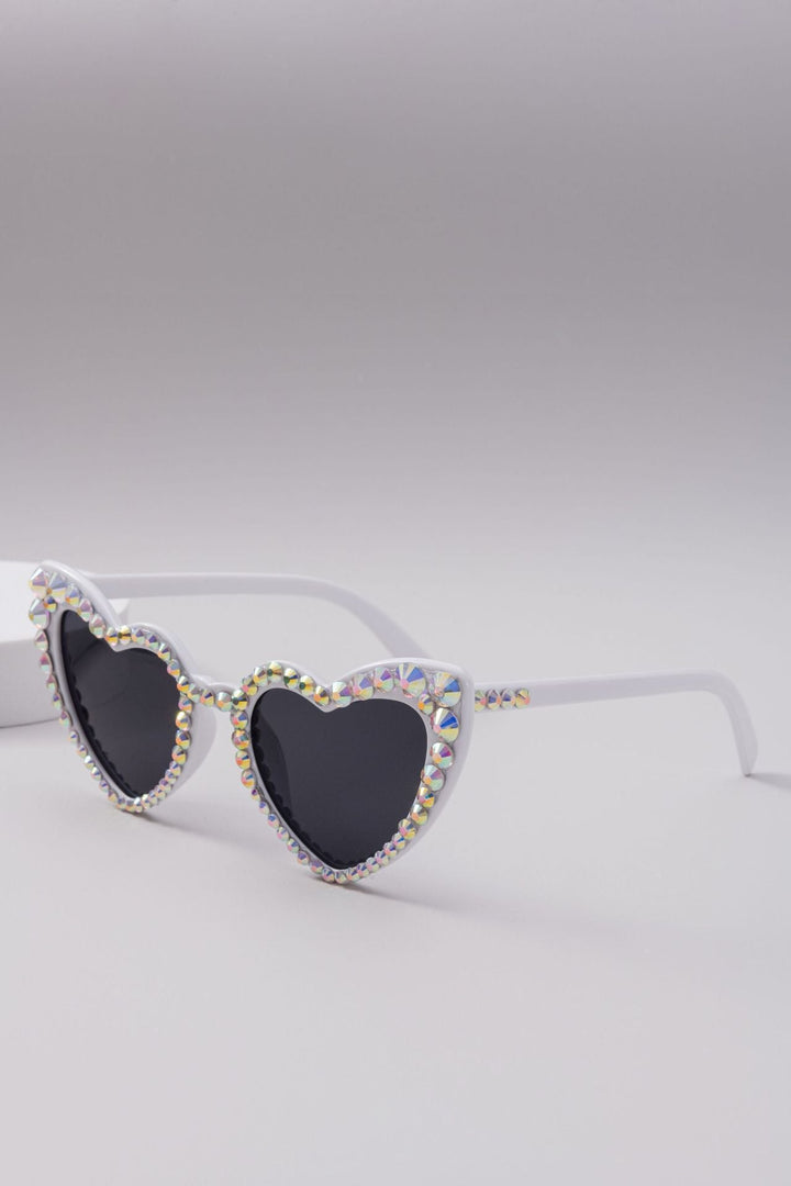 Dame Hjerteformet Glitter-solbrille Luvikno