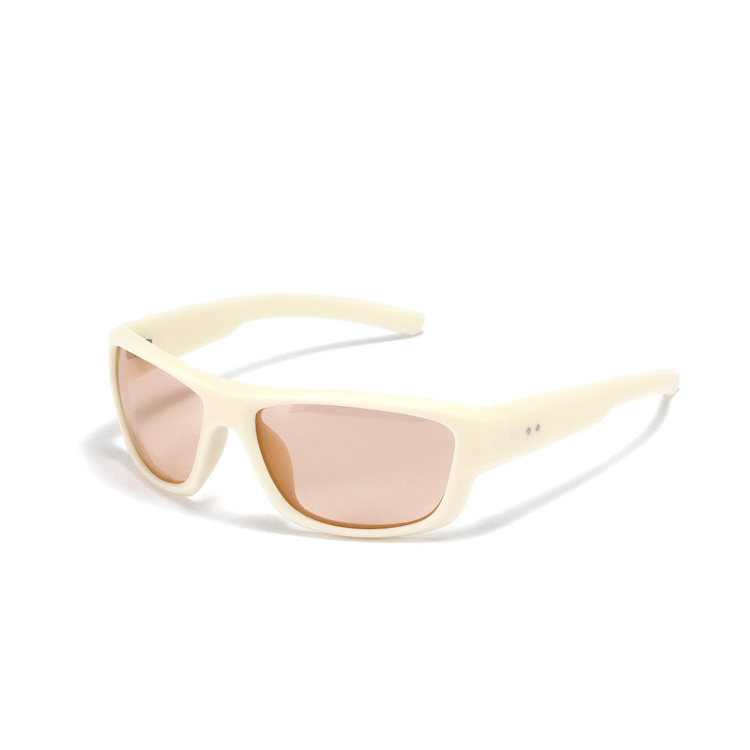 Dame sporty solbriller med bred UV-beskyttelse og lett ramme Luvikno