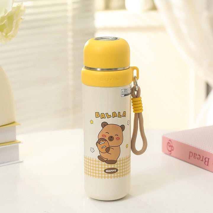 Dame isolerende drikkeflaske med søtt bjørnedesign Luvikno