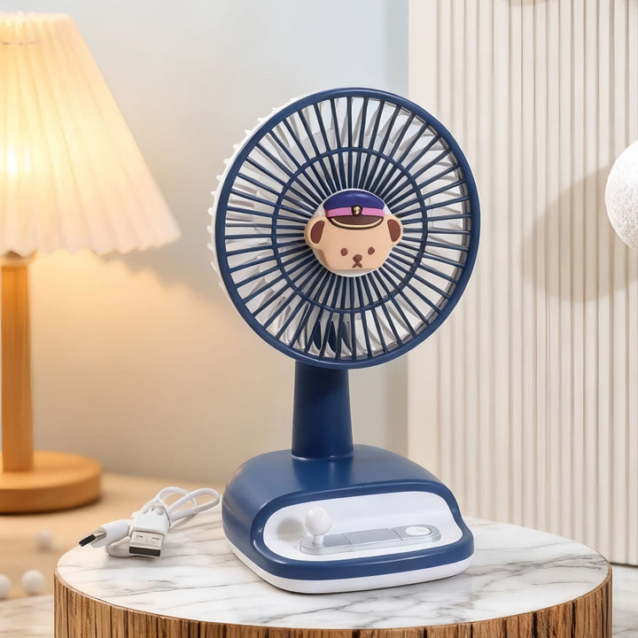 Unisex nan kompakt USB bordvifte med oppladbart batteri, stille motor og justerbart hode Luvikno