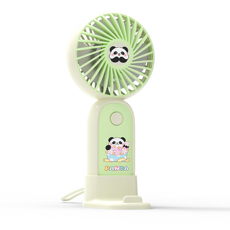 Dame Bærbar Håndvifte i søtt Panda-design Luvikno