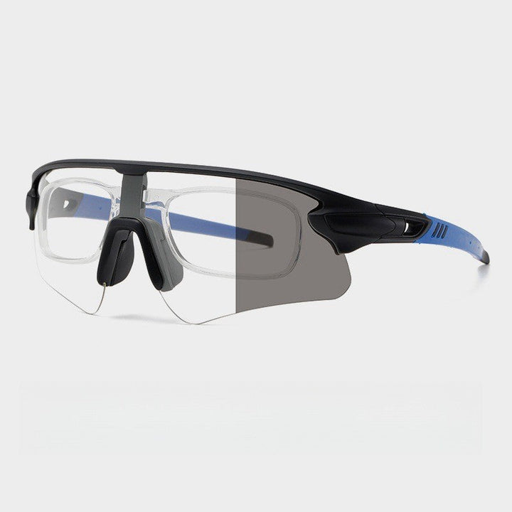 Unisex Sportslig høytytende solbrille med aerodynamisk design og justerbart nesepad Luvikno