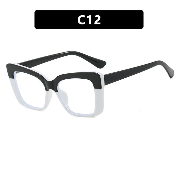 Dames moteriktig brille i trendy geometrisk design Luvikno
