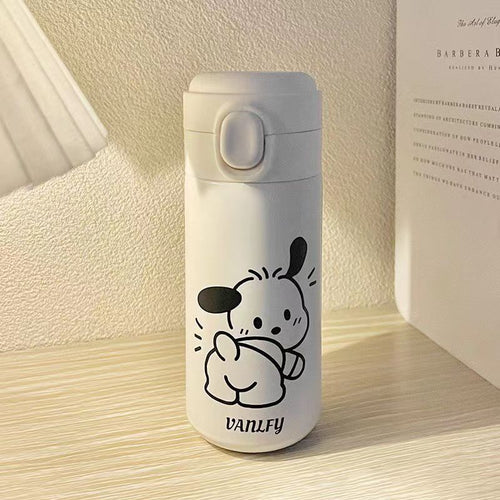 Damen Isolier-Trinkflasche mit sicherem Verschlusssystem und kreativem Design Luvikno