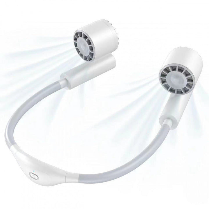 Kjøling hands-free dual-head bærbar nakkevifte med justerbar helling stille børsteløse motorer Luvikno