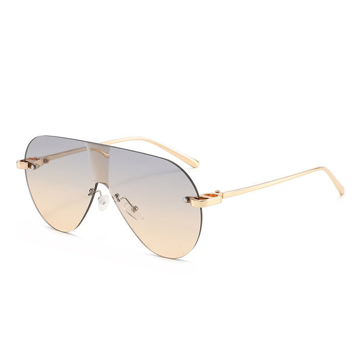 Dame Oversized solbriller i moderne aviator-stil Luvikno