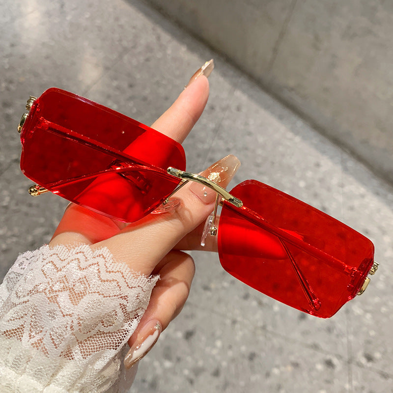 Dame oversized solbrille med høykvalitets metallramme og polariserte linser Luvikno