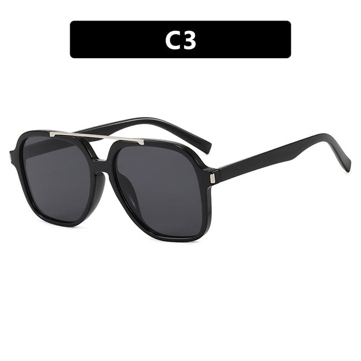Dame kvadratisk solbrille med beskyttende UV-filter og elegant ramme Luvikno