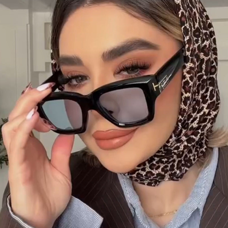 Dame trendy oversized solbriller Luvikno