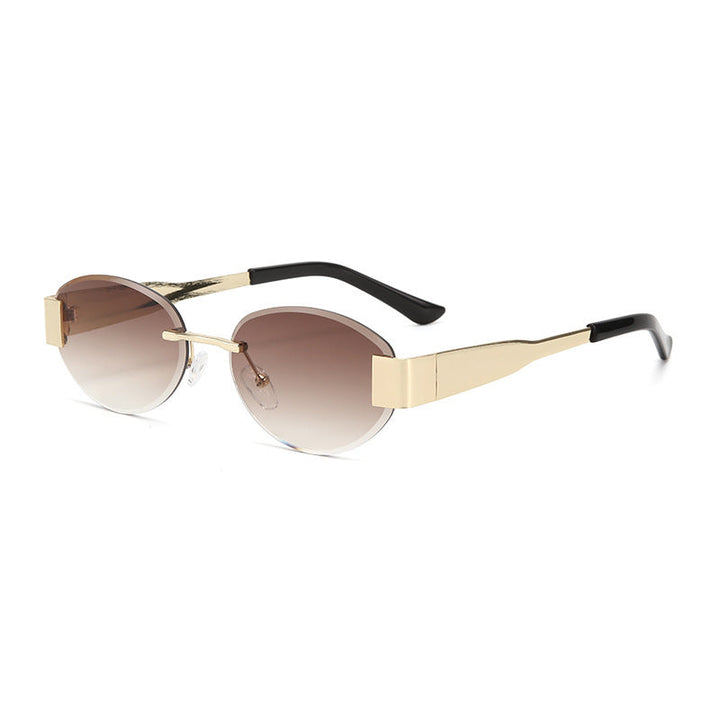Dame glamorøs solbrille med klar, elegant ramme og beskyttende UV-filter Luvikno