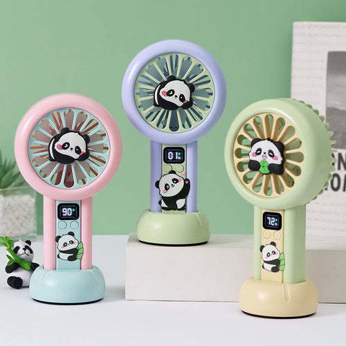 Dame Bærbar Håndvifte i Panda-design Luvikno