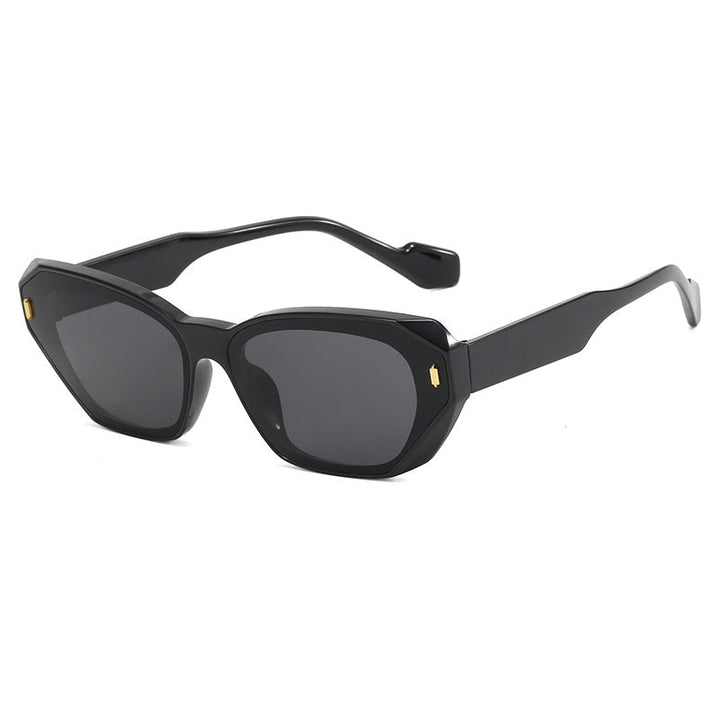 Dame futuristisk diamant-solbrille Luvikno
