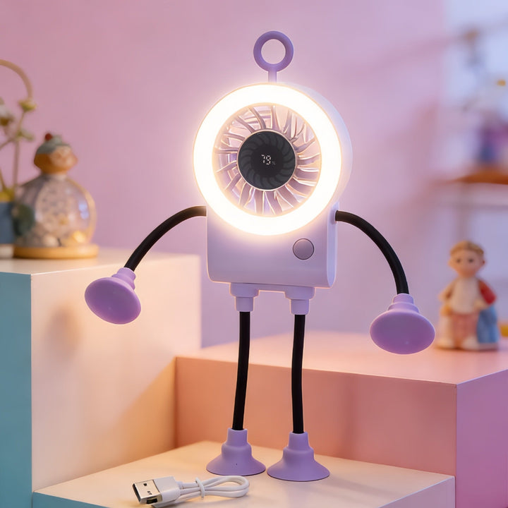 Kvinne Multifunksjonell bordvifte med integrert LED-belysning Luvikno